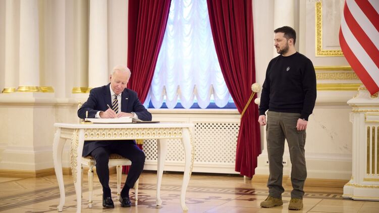 Зеленський прийняв Байдена у Києві. Фото Офісу президента