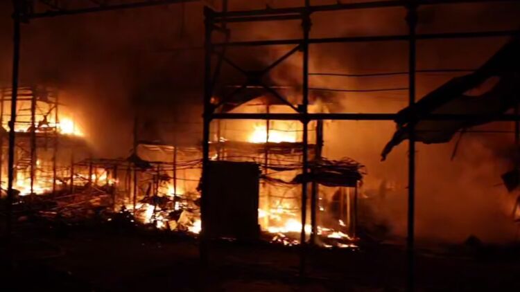 Последствия обстрела Харькова. Скриншот видео