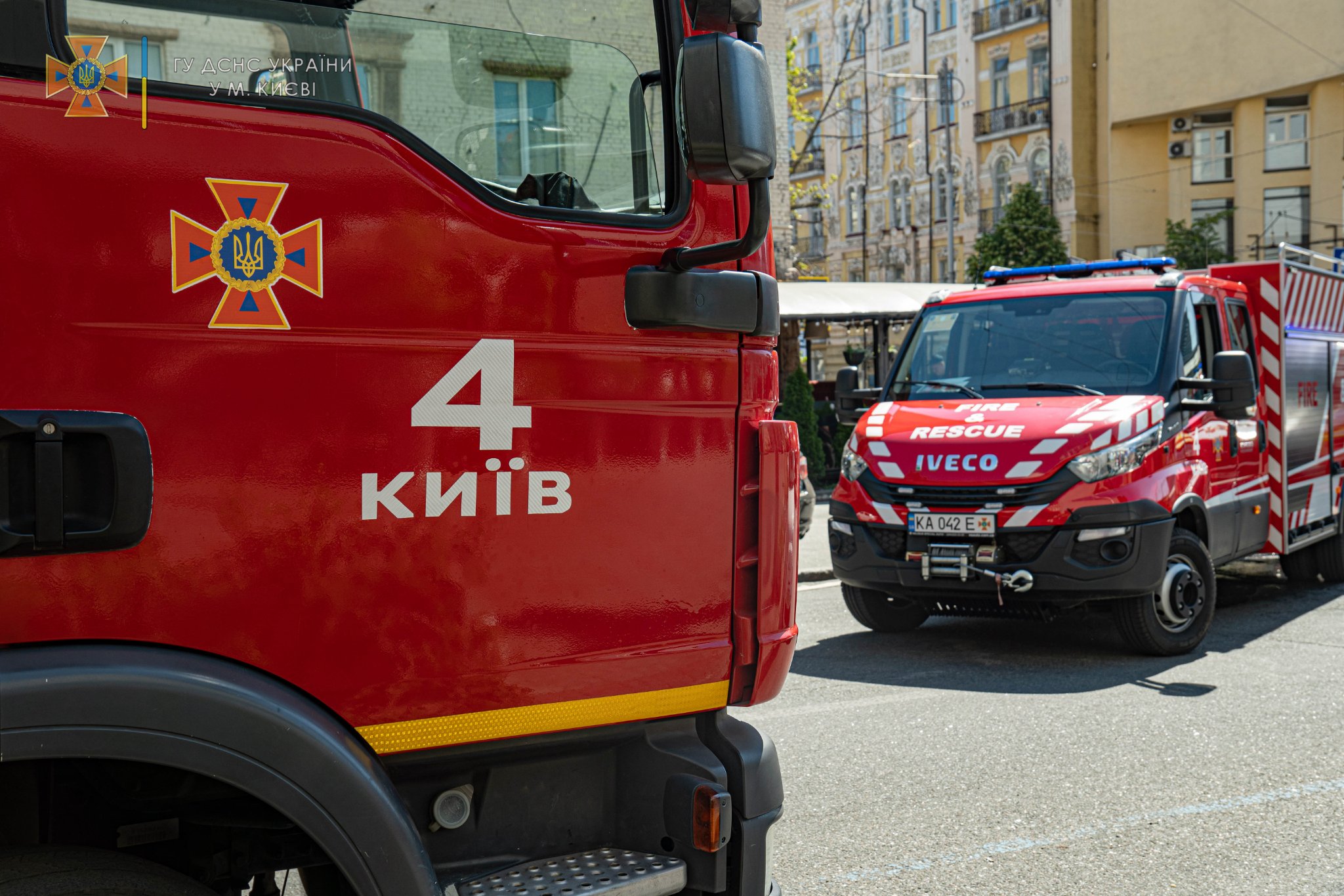 Пожар в в Печерском районе 11 июня