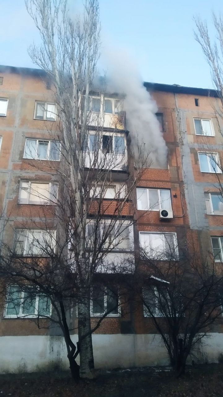 Последствия обстрела по Торецку