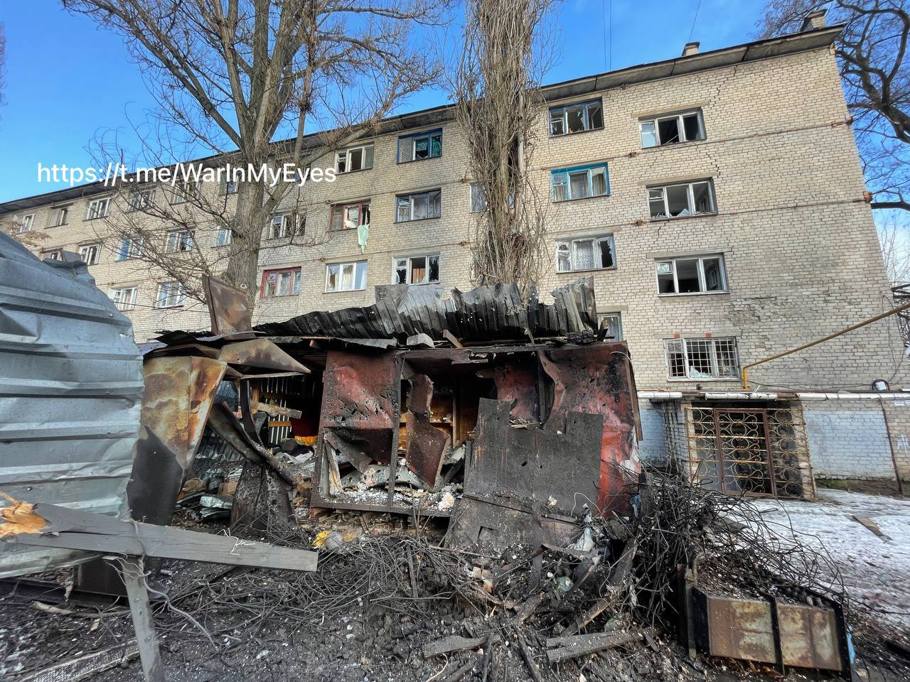 Наслідки обстрілу Донецька