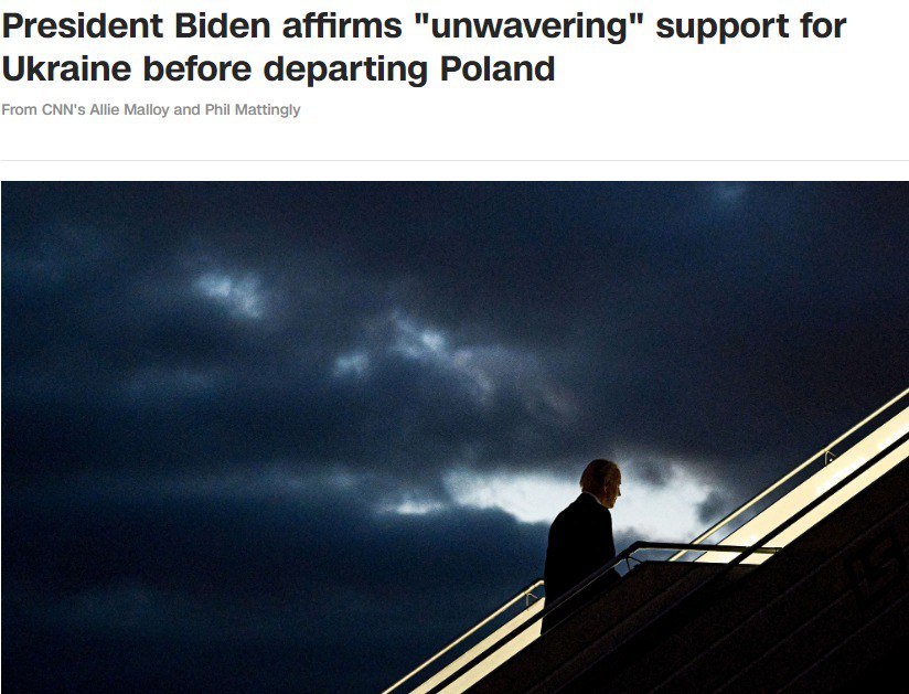 Байден возвращается в США из Польши