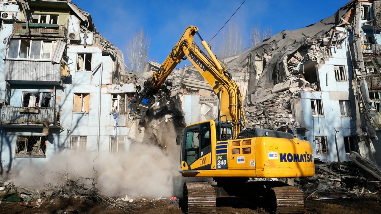 обстрел пятиэтажки в Запорожье