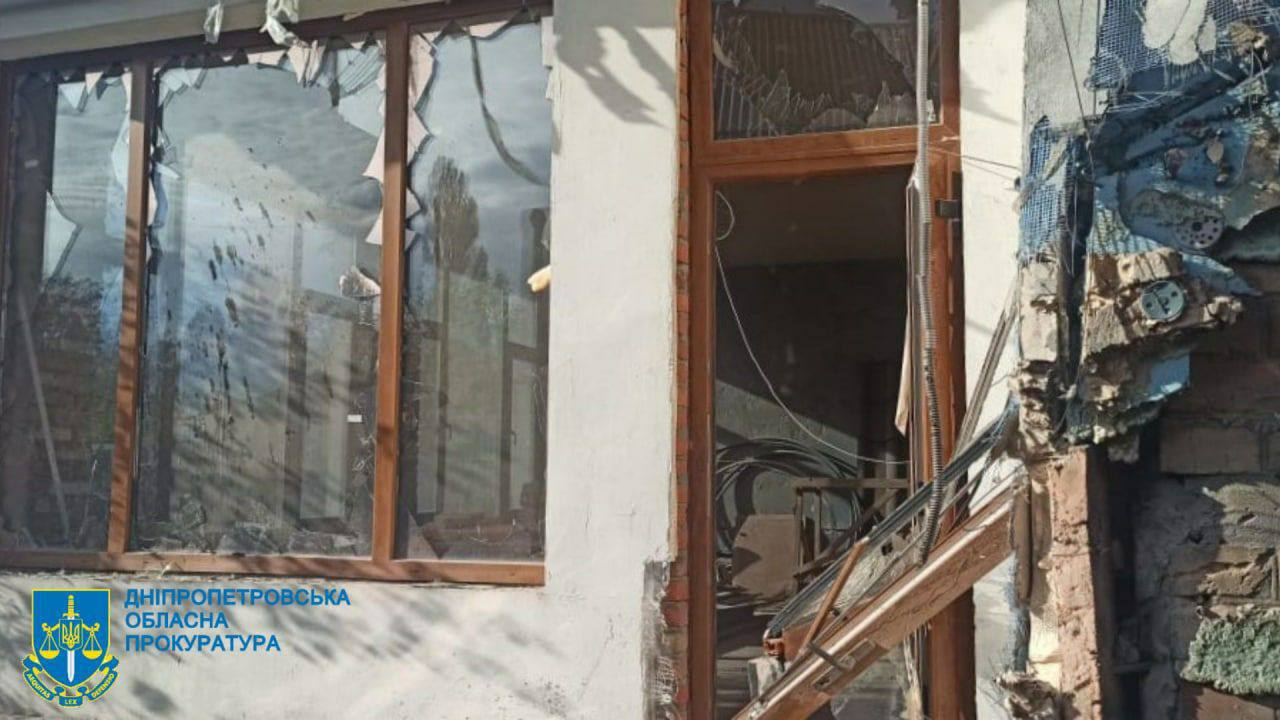 Последствия вражеского обстрела Днепропетровской области