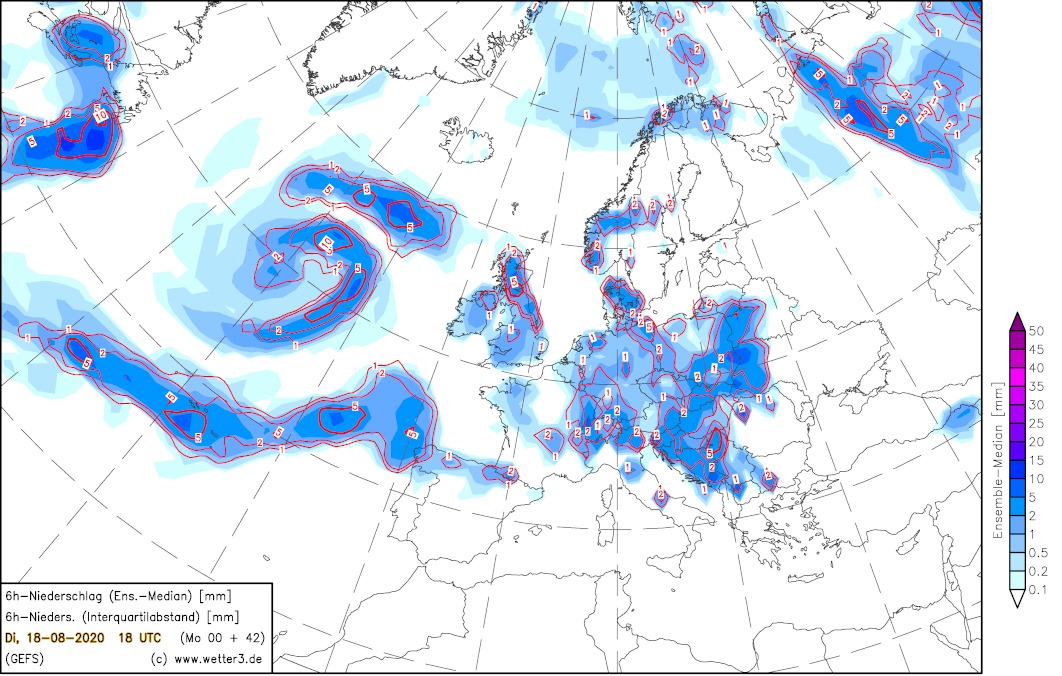 Карта погоды на 18 августа. Скриншот Фейсбук-страницы Диденко