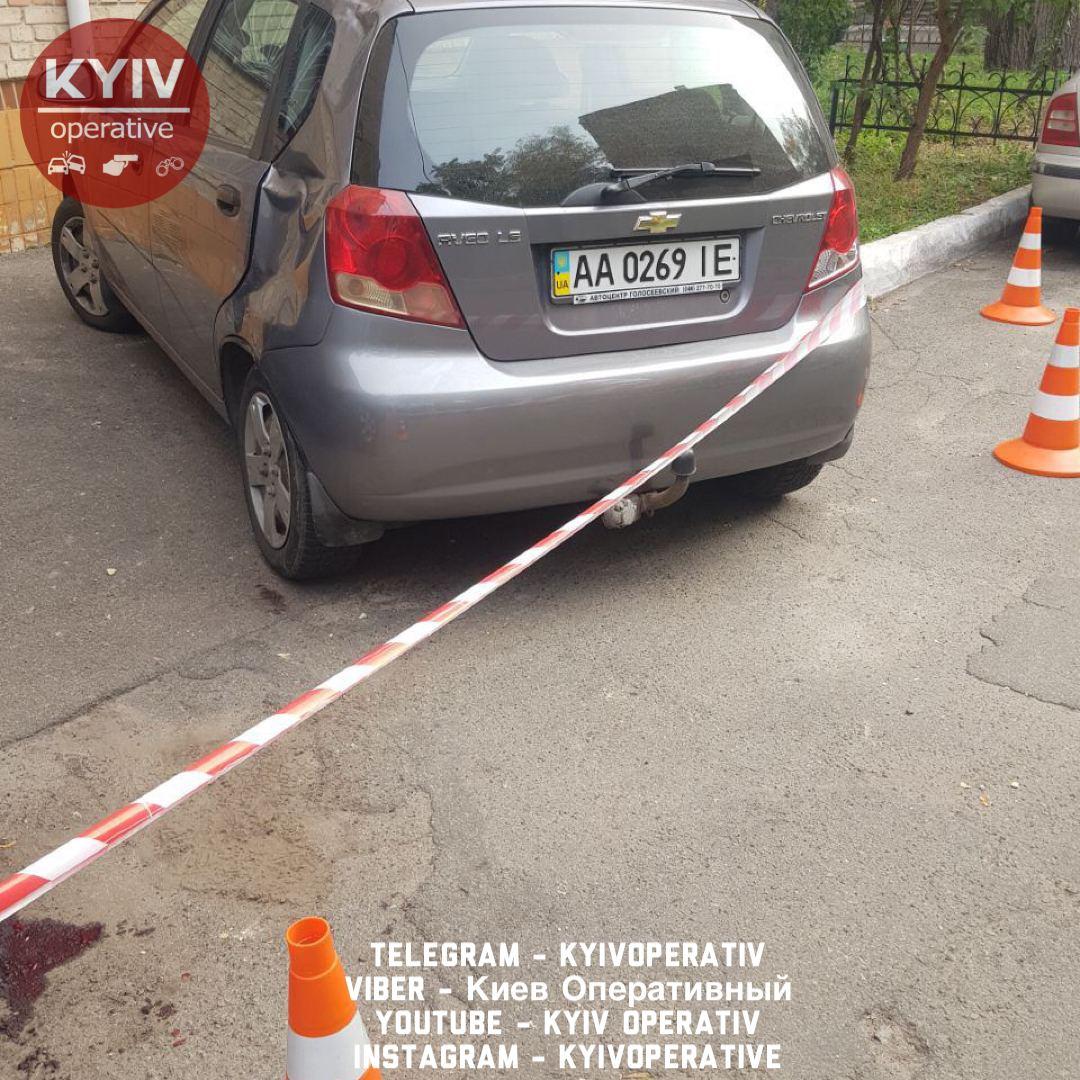 Фото с места происшествия. "Киев Оперативный" в Телеграме.