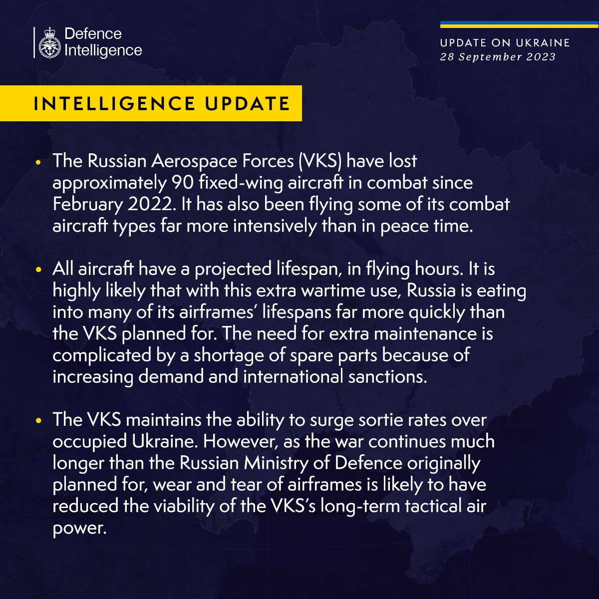 РФ потеряли в Украине 90 самолетов