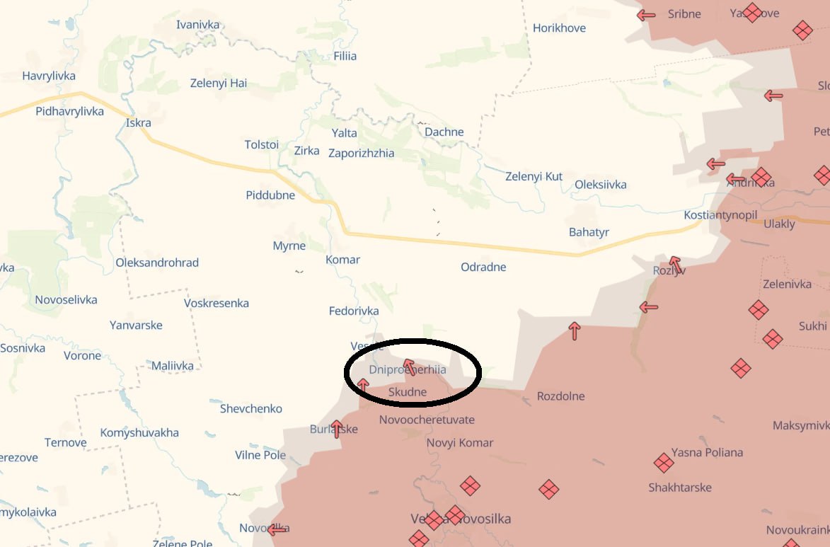 Карта боевых действий (2). Источник - Deep State