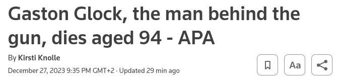 Снимок заголовка на reuters.com