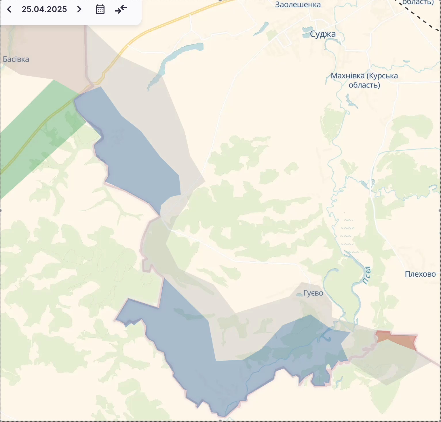 Карта боевых действий. Источник - Deep State